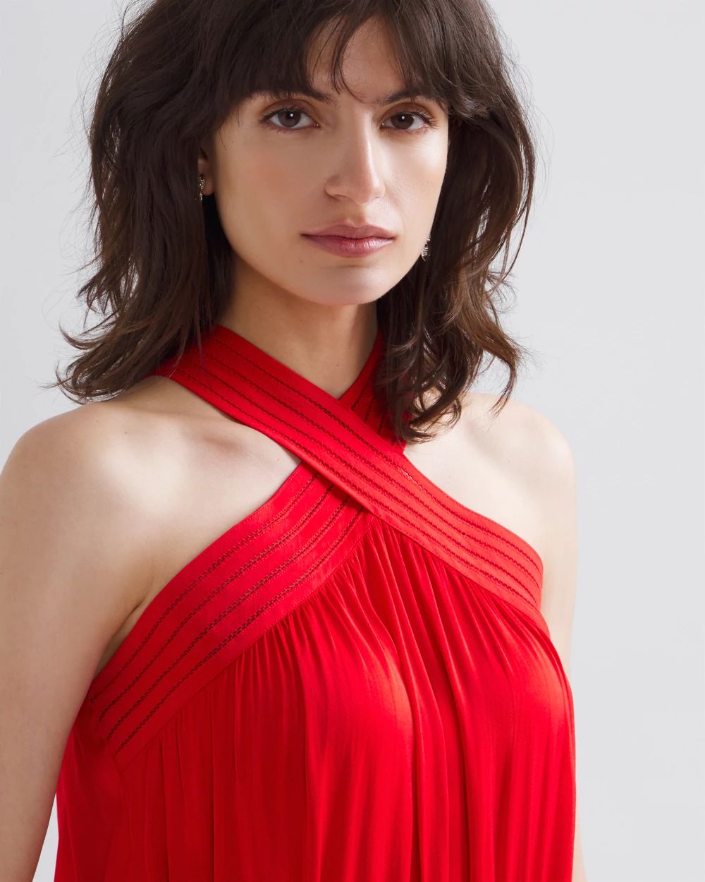 Whbm red dress cheap